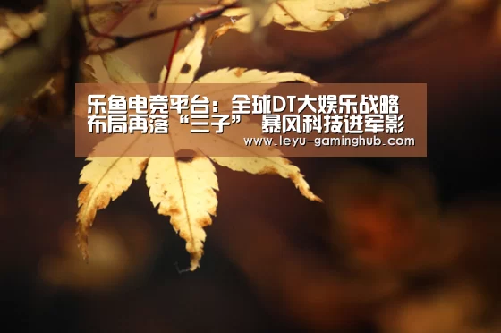 乐鱼电竞平台：全球DT大娱乐战略布局再落“三子” 暴风科技进军影视、游戏、海外三大业务